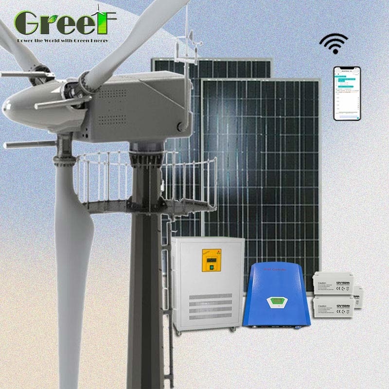 Residential Grid Tie Pitch Control Horizontal Wind Turbine 30kw For Home Electricity