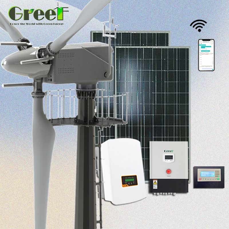 Residential Grid Tie Pitch Control Horizontal Wind Turbine 30kw For Home Electricity