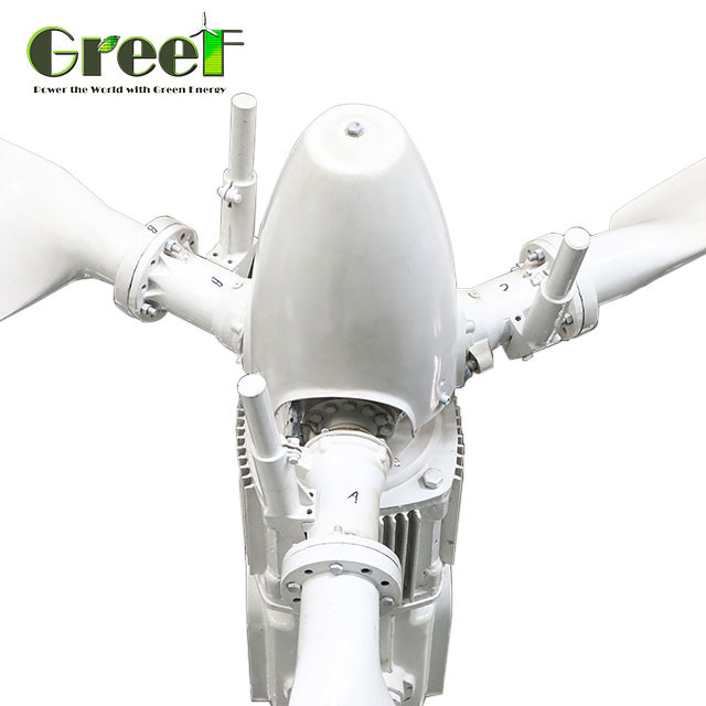 Solar Hybrid Horizontal Pitch Control Wind Turbine Generator 5kw For Home