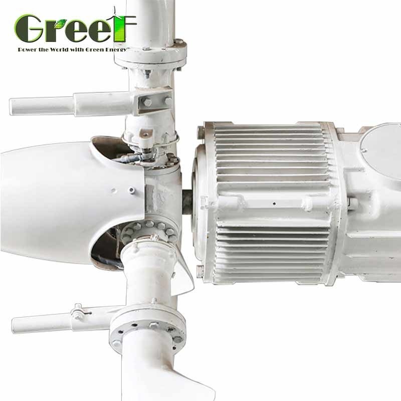 Solar Hybrid Horizontal Pitch Control Wind Turbine Generator 5kw For Home