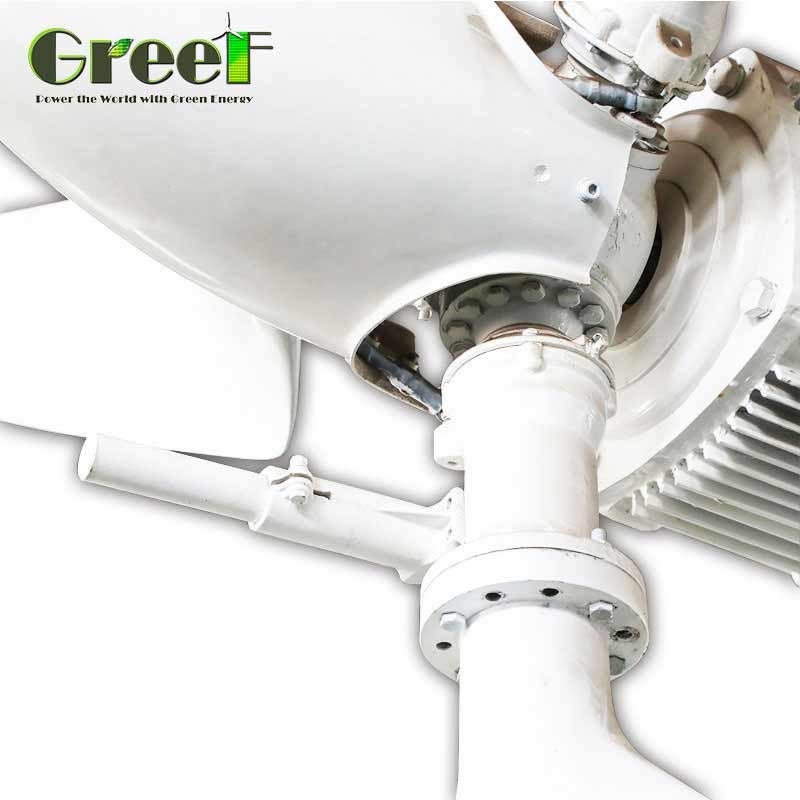 High Output Solar Hybrid Pitch Control Wind Turbine Generator 5KW For Home