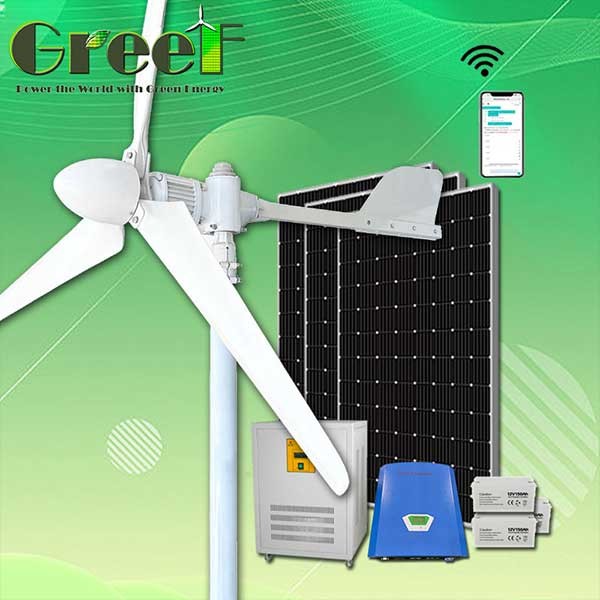 High Output 3 Phase AC Horizontal Axis Wind Turbine 1KW 3KW 5KW 10KW ...