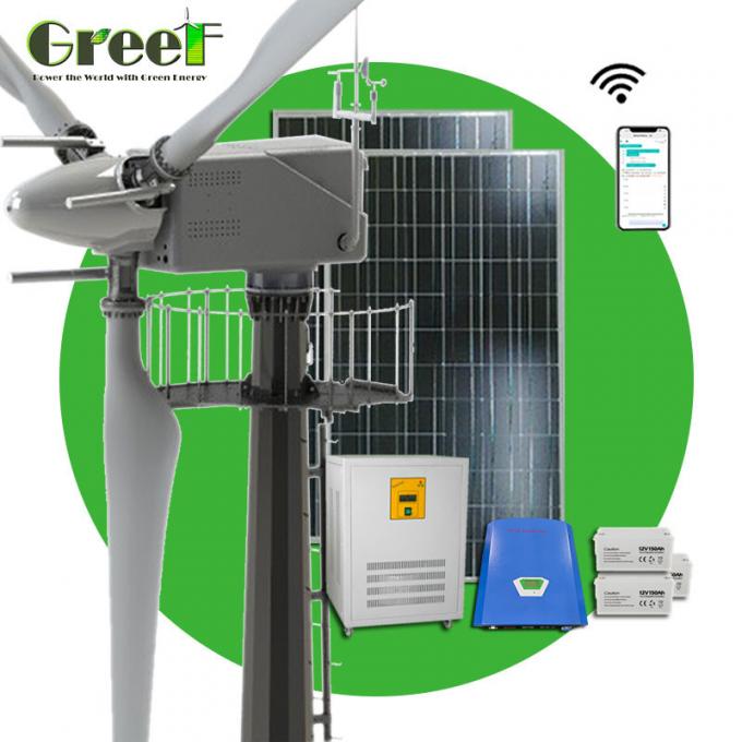 10kw 5kw Solar Wind Hybrid System Pitch Control Wind Turbine